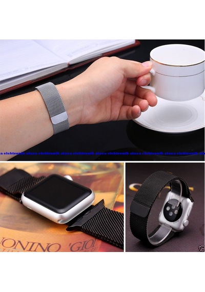 Apple Uyumlu  Watch 38 MM Celik Orme Kordon 38 MM Kayıs