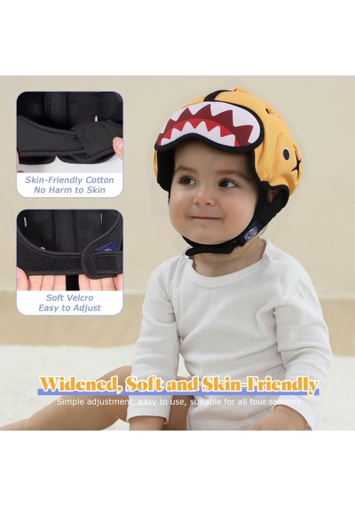 Mambobaby Bebek Koruma Başlığı - Köpekbalığı, Sarı