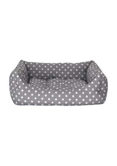 Pet Comfort Uniform Gri Puantiyeli Kedi Köpek Yatağı XS 50 x 40 CM