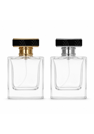 20 Adet Boş Cam Parfüm Şişe, 50 Ml, Mia Model, Şeffaf, Geçmeli,-fpu-50