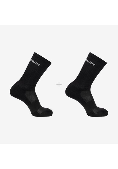 Salomon Evasion Crew 2-pack Çorap-27424 Siyah - Siyah