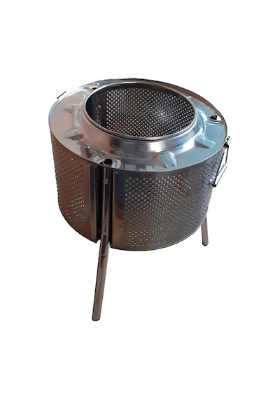 Dış Mekan Krom Odun Sobası Barbekü 50 x 30 CM