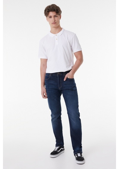 Lee Extreme Motion Slim Fit Dar Kesim Normal Bel Esnek Jean Kot Pantolon Mavi