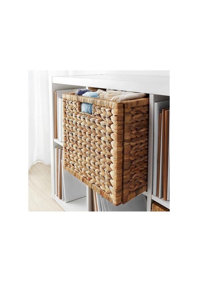 Labbsal Doğal Sepet, Su Sümbülü 32x34x32 Cm Rattan Düzenleme Sepet-kutu El Örgüsü