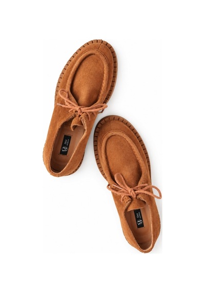 5in1Canpolat Taba Bağcıklı Loafer 20467