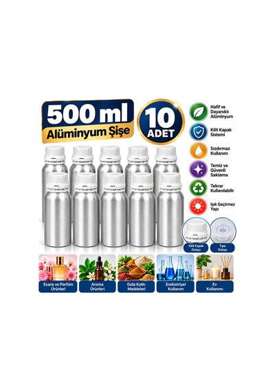 Alüminyum Şişe 0,5 Lt.x10