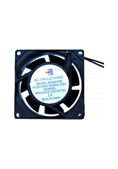 80X80X38Mm Ac 220 240V Metal Kasa Fanı