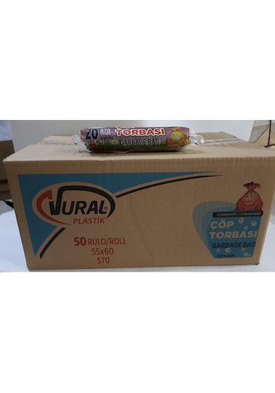Vural & Polmix Orta S70 Çöp Torbası 55X60 Cm Kolı 50X20 Lı Pk Vural & Polmix Orta S70 Çöp Torbası 55X60 Cm Kolı 50X20 Lı Pk