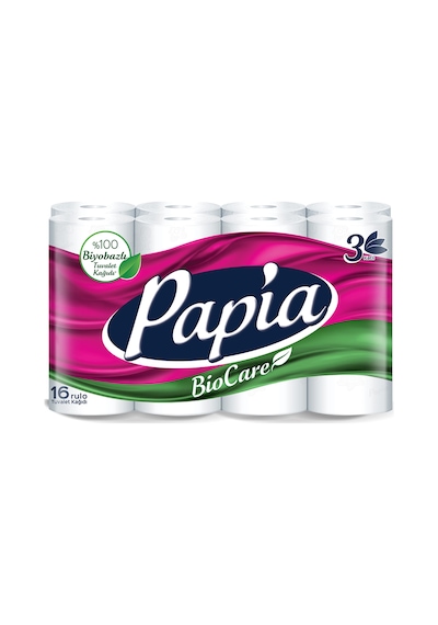 Papia Biocare Tuvalet Kağıdı 16'lı 7'li Avantaj Paketi Mıchu
