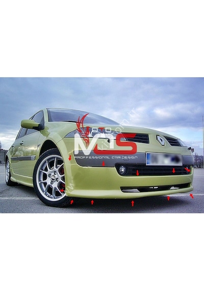 Renault Megane 2 Makyajsız Ön Tampon Eki Karlık Fiberglass Boyasız