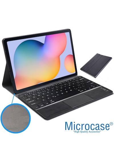 Microcase Honor Pad X8b 11'' İnch Tablet İçin Bluetooth Touchpad Klavye + Standlı Kılıf - Bkk5 Klavyeli Kılıf
