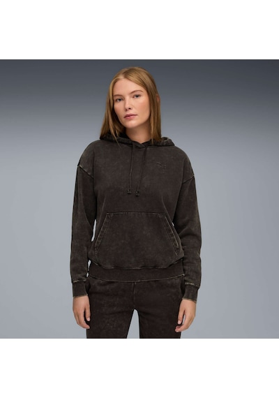 Puma Essentıals Elevated Kadın Geniş Kesim Kapüşonlu Sweatshırt 688103 01 SiYAH