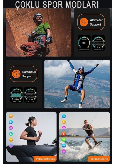 Wearfitpro 49mm Çift Kordon Kilitli Vidalı Gs Ultra 8 Max Watch 8 Ultra 2.08 Ekran Akıllı Saat