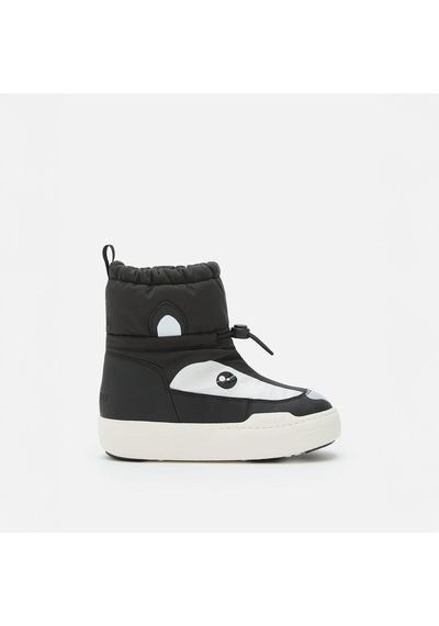 Na02 Black White Bot Kız Çocuk 80d3440100 Moon Boot Jr Park Tube Mid Animal Wp Panda Çok Renkli