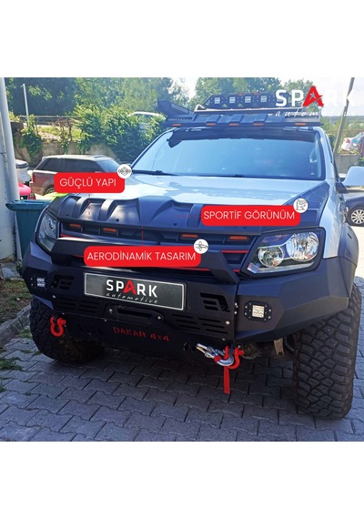 Volkswagen Amarok 2010-2022 Yıl Aralığı Uyumlu Dragon Pack 3 Parça Siyah