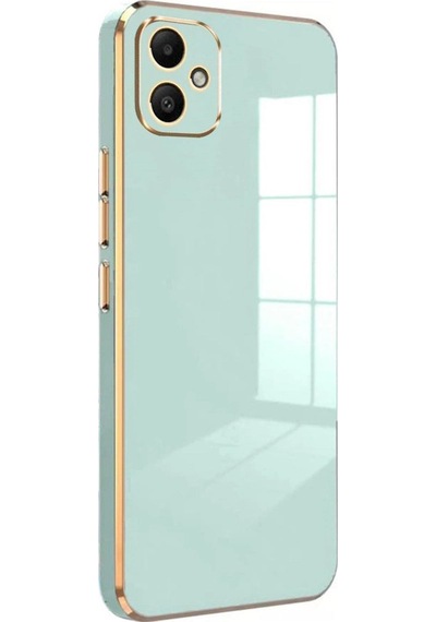 Samsung Galaxy Uyumlu, A05 Kılıf Volet Silikon - Açık Yeşil
