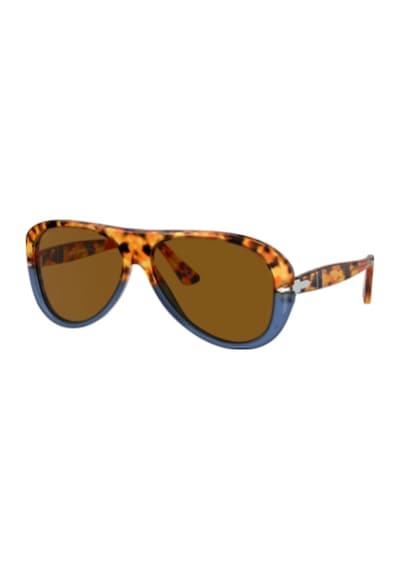 Persol Ps3260s 112033 Kahve-mavi Erkek Güneş Gözlüğü