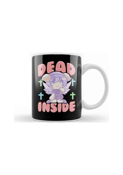 Cute Pastel Goth Dead Inside Kawaii Anime Girl Kupa Bardak Porselen Karışık