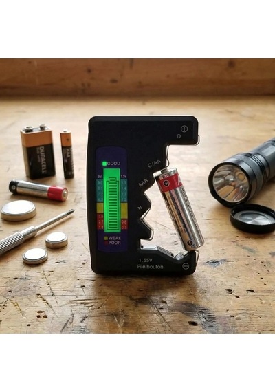 Bay Evrensel Dijital Pil Test Cihazı Aa, Aaa, C, D, N, 9v Ve Düğme Pil Uyumlu Mini Pil Kapasite &amp Seviye Öl