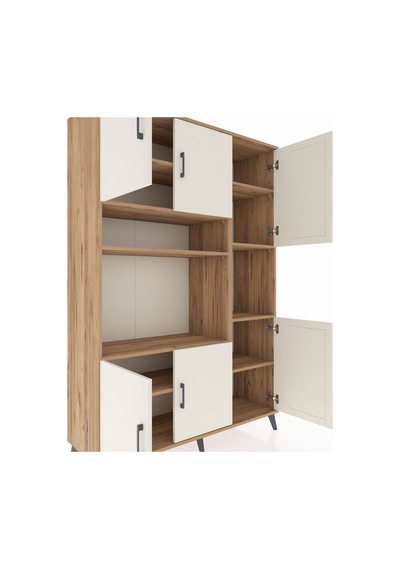 Hyperion Dolap 9 Raflı 6 Kapaklı 132x44x195 Çam-aytaşı/çam Aytası/atlas Çam Hyperion Dolap 9 Raflı 6 Kapaklı 132x44x195 Çam-aytaşı/çam Aytası/atlas Çam