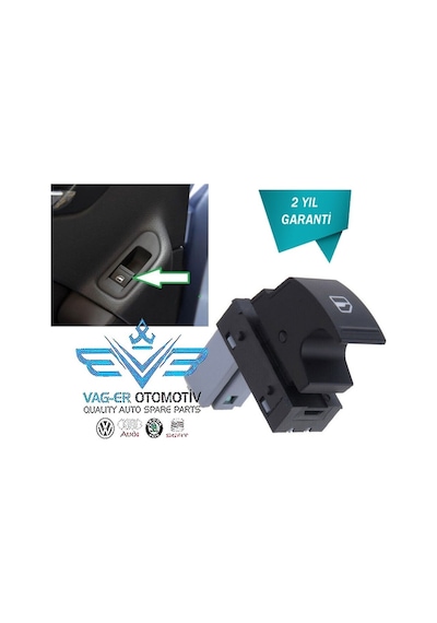 ALTEA XL 2008-2015 ÖN SAĞ CAM AÇMA DÜĞMESİ TUŞU 7L6959855B