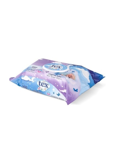 Tex Baby Islak Havlu Mor 100'Lü