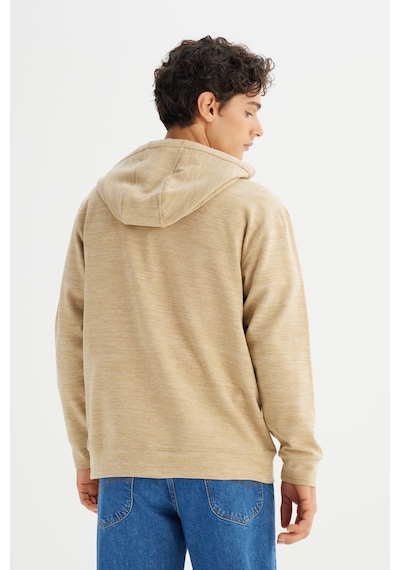 Lee Erkek Full Zip Sweatshirt Beige Çok Renkli