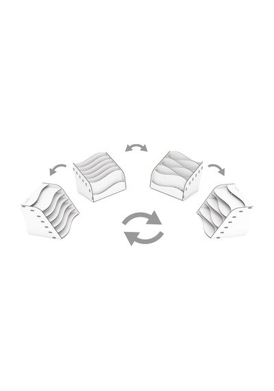 Wavy Montessori Çocuk Kitaplığı Ahşap Çocuk Odası Mini Kitaplık Masaüstü Organizer Beyaz - 657834234 Beyaz