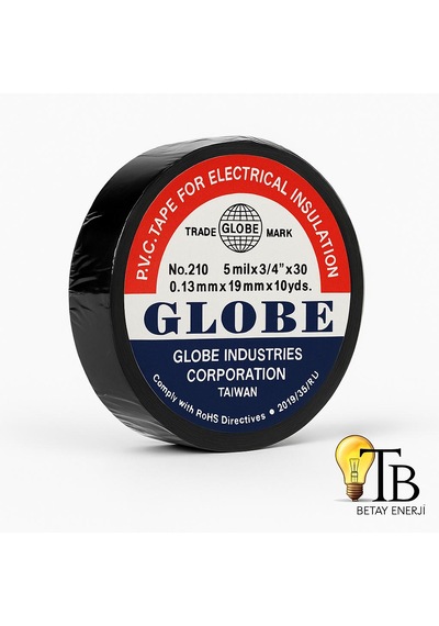 Globe Siyah Elektrik İzolasyon Bandı