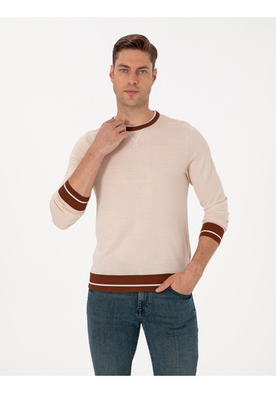 Pierre Cardin Erkek Kum Melanj Kazak /triko 50315712-vr123 Kum Melanj