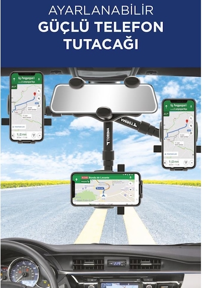 Torima Jx-034 Siyah 360 Derece Dönebilen Güçlü Telefon Tutucu