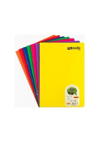 Mynote Text Pastel Defter (A4) 60 Yaprak ( Çizgili ) 1 Adet Karma Renkler