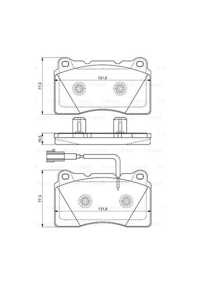 Alfa Romeo Giulietta 1.8Tbi 2010-2013 Bosch Ön Balata