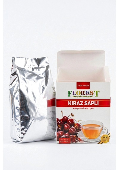Kiraz Saplı Karışımlı Bitkisel Çay 45'li Süzen Poşet Rezene Lavanta Papatya İçerikli - 890409072