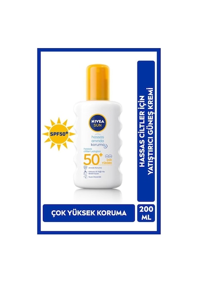 Sun Spf50 Yüksek Güneş Koruyucu Vücut Spreyi 200ml, Hassas Cilt, Yatıştırıcı, Uva Uvb,suya Dayanıklı