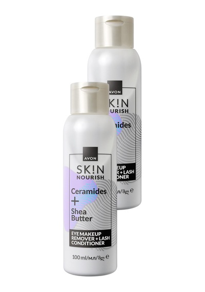 Skin Besleyici Göz Makyajı Temizleyici,kirpik Bakım Kremi 100 Ml. İkili Paket