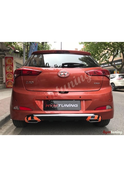Hyundai İ20 Difüzör Arka Tampon Eki Egzoz Görünümlü Düfüzör