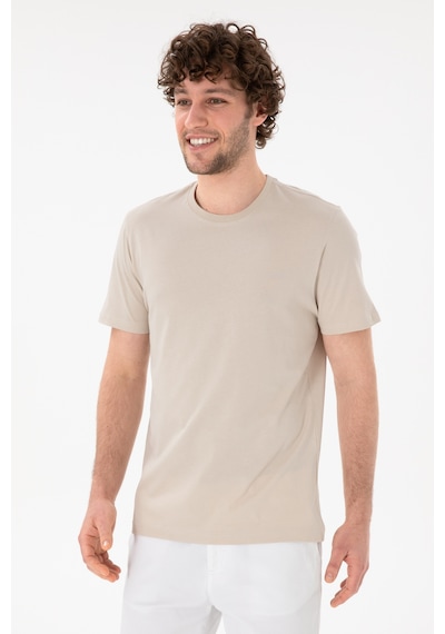 U.S. Polo Assn. Erkek Regular Fit Bisiklet Yaka Taş Basic Tişört 50305928-VR049