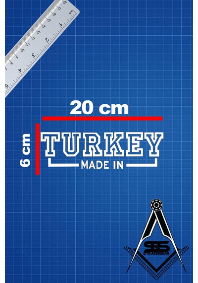 Made İn Turkey 20x6 Jdm Yazı Araba-motosiklet Cam Etiket Sticker Beyaz Renk Beyaz