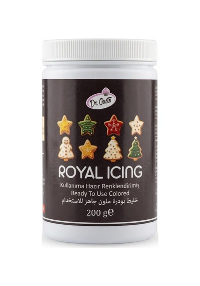 Royal Icing Siyah 200 Gr Hazır Kurabiye Ve Pasta Süsleme Kreması
