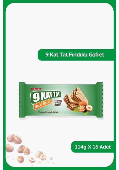 9 Kat Tat İnce İnce Fındıklı 16 x 114 G