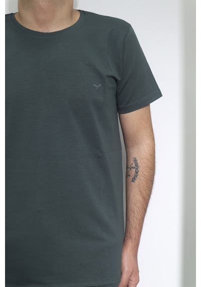 Santa Dmctekstil Erkek Tshirt-091 Düz Spor Kesim Dar Kalıp Bisiklet Yaka Basic T-shirt Haki Santa Dmctekstil Erkek Tshirt-091 Düz Spor Kesim Dar Kalıp Bisiklet Yaka Basic T-shirt Haki