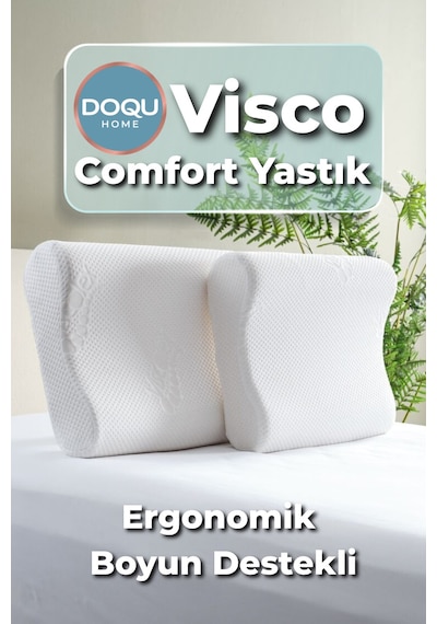 Doqu Home Visco Comfort Yastık Beyaz 51 X 42 Cm