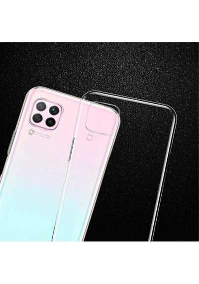 Huawei P40 Lite Kılıf Zore Süper Silikon Kapak Renksiz