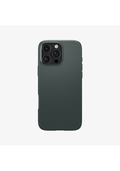 Spigen Apple Uyumlu iPhone 16 Pro Max İle Uyumlu Kılıf Liquid Air Abyss Green Yeşil