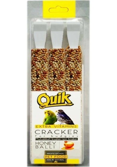 Quik Ballı Muhabbet Kuşu Krakeri 3 Lü