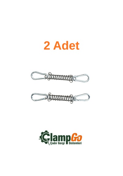Çadır Gergi Yayı - Çadır, Tente, Tarp Gerdirme Yayı 2 Adet Siyah