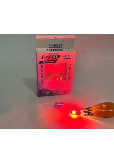 Femex Diadem Kırmızı T10 W5w Stop Park Aydınlatma