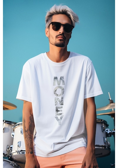 Stil X Yeni Sezon Oversıze Erkek T-shırt, Sizi Anlatan Tasarımlar Beyaz-9