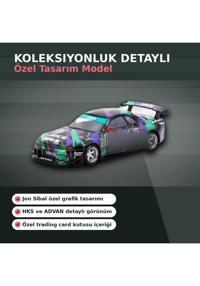 Jon Sibal Tasarımı 1/64 Ölçekli Nissan Skyline R32 Widebody Hks Setli Model Araba - Eco Lounge